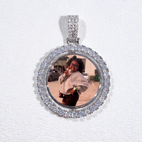 3D Spinning 2-Faced Custom Picture Pendant