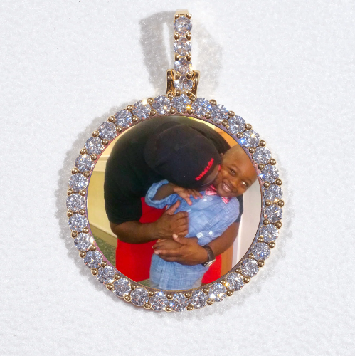 3D CIRCLE CUSTOM PICTURE PENDANT SMALL SIZE