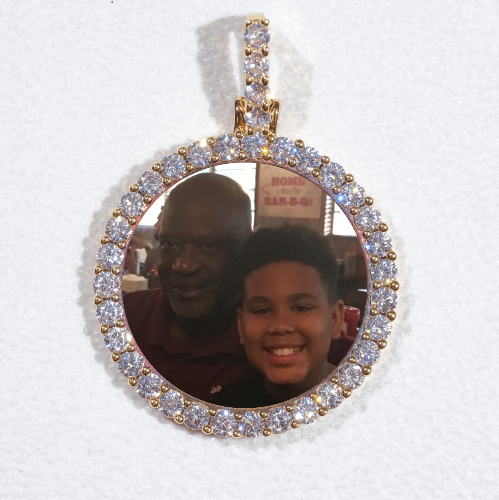 3D CIRCLE CUSTOM PICTURE PENDANT SMALL SIZE