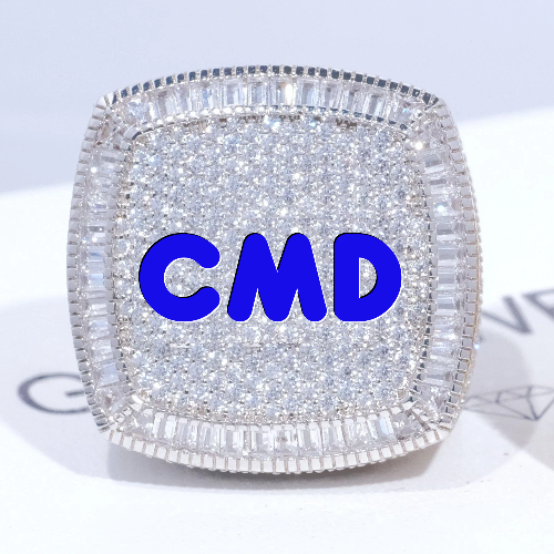 CUSTOM LETTER 3D ICED RING