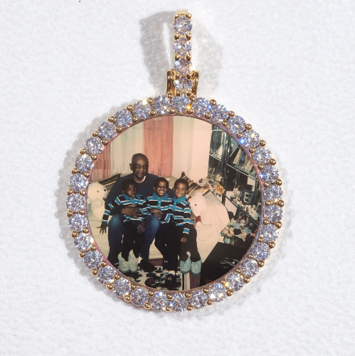 3D CIRCLE CUSTOM PICTURE PENDANT SMALL SIZE