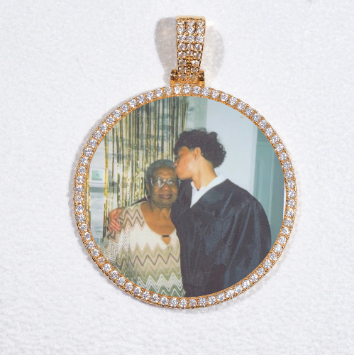 MEDIUM 3D CIRCLE CUSTOM PICTURE PENDANT
