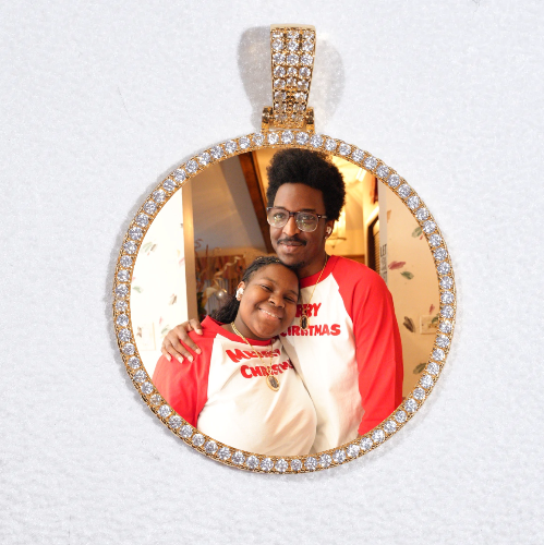 MEDIUM 3D CIRCLE CUSTOM PICTURE PENDANT