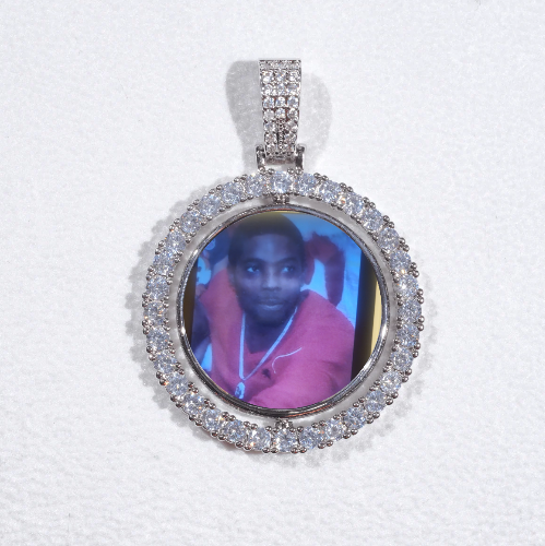 3D Spinning 2-Faced Custom Picture Pendant