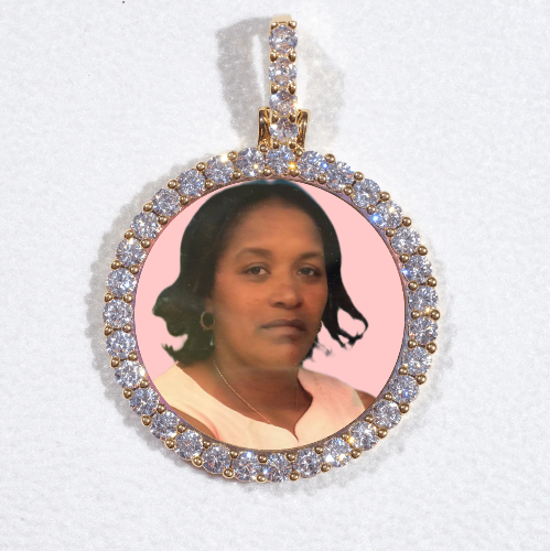 3D CIRCLE CUSTOM PICTURE PENDANT SMALL SIZE