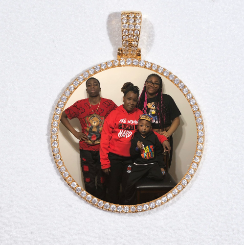 MEDIUM 3D CIRCLE CUSTOM PICTURE PENDANT
