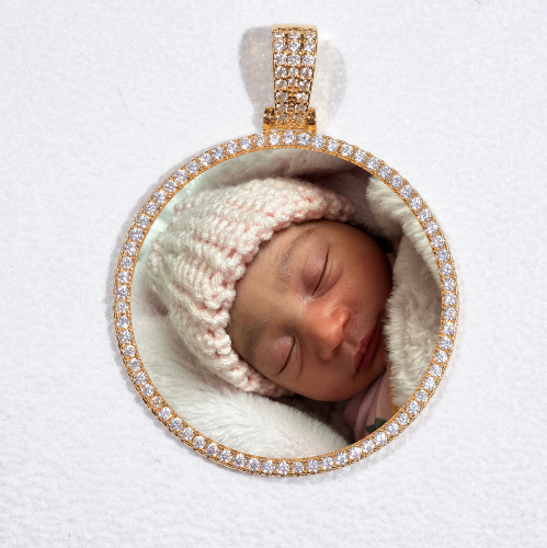 MEDIUM 3D CIRCLE CUSTOM PICTURE PENDANT