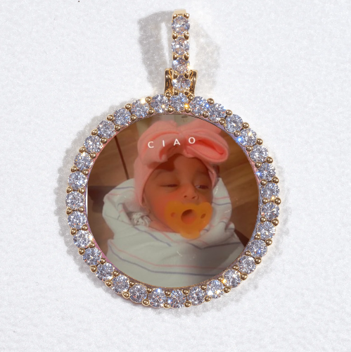 3D CIRCLE CUSTOM PICTURE PENDANT SMALL SIZE