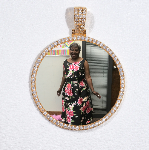 MEDIUM 3D CIRCLE CUSTOM PICTURE PENDANT