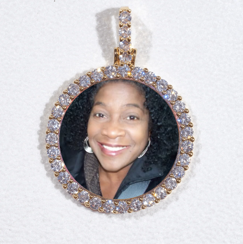 3D CIRCLE CUSTOM PICTURE PENDANT SMALL SIZE