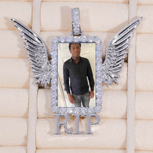 RIP WING 3D CUSTOM PICTURE PENDANT