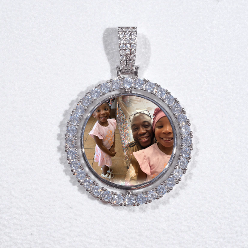 3D Spinning 2-Faced Custom Picture Pendant
