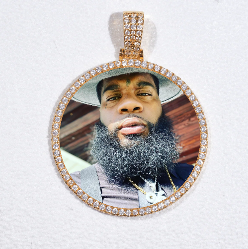 MEDIUM 3D CIRCLE CUSTOM PICTURE PENDANT