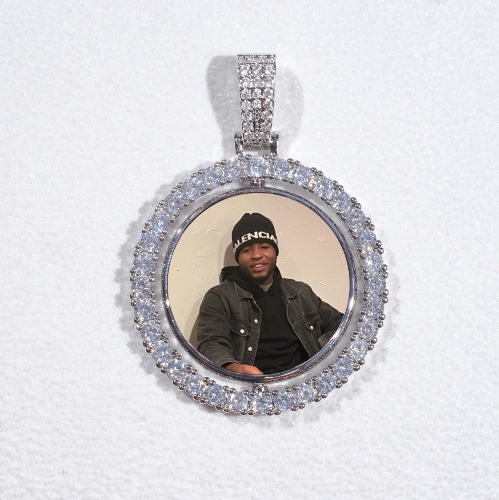 3D Spinning 2-Faced Custom Picture Pendant