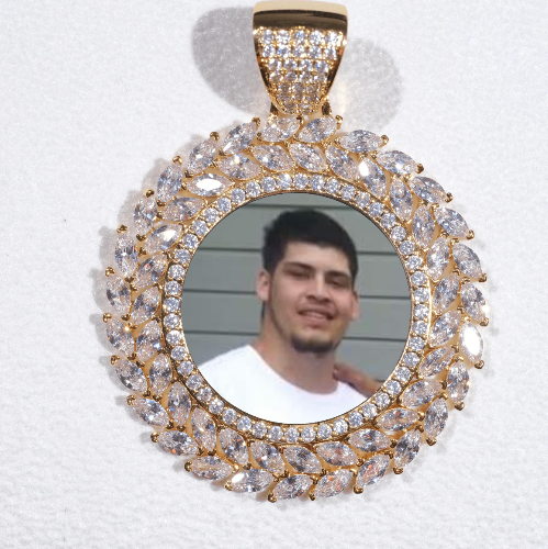 Large 3D Wheat Ear Custom Picture Pendant