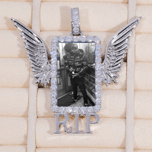 RIP WING 3D CUSTOM PICTURE PENDANT