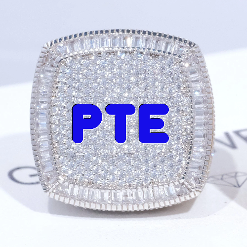 CUSTOM LETTER 3D ICED RING