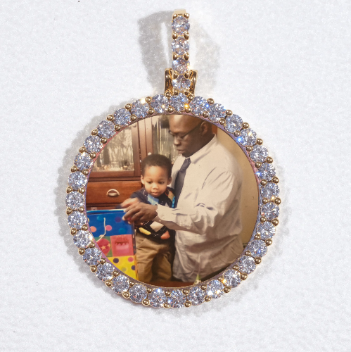 3D CIRCLE CUSTOM PICTURE PENDANT SMALL SIZE