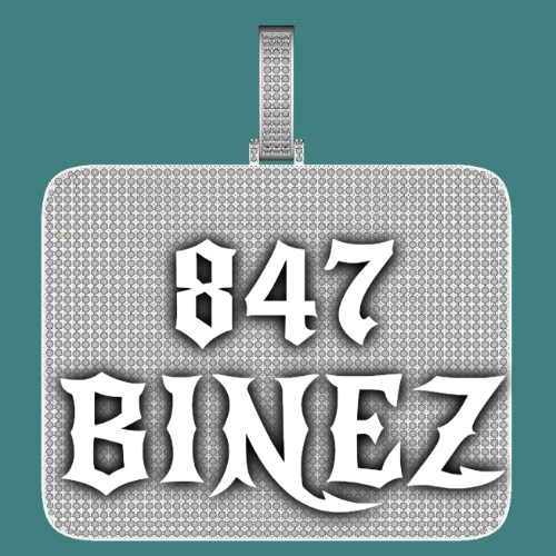 CUSTOM LETTER NECKLACE 3D BIG SQUARE