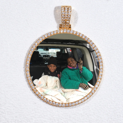 MEDIUM 3D CIRCLE CUSTOM PICTURE PENDANT