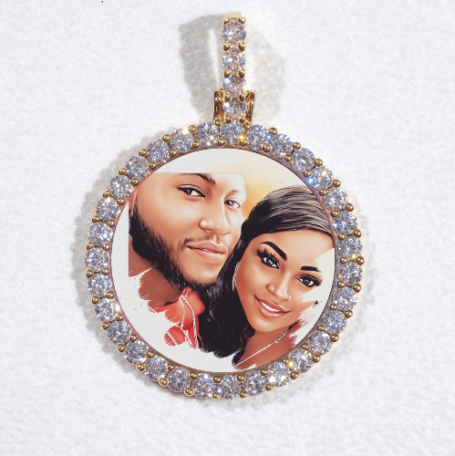 3D CIRCLE CUSTOM PICTURE PENDANT SMALL SIZE