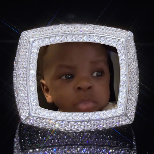 3D CUSTOM PICTURE ICED RING