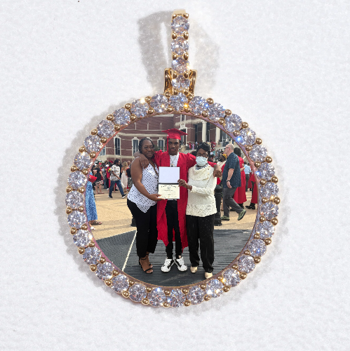 3D CIRCLE CUSTOM PICTURE PENDANT SMALL SIZE