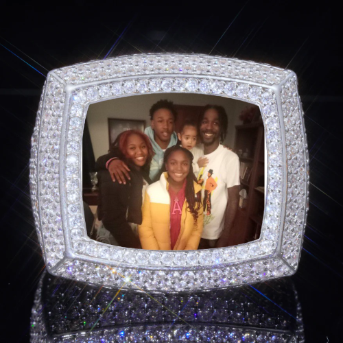 3D CUSTOM PICTURE ICED RING