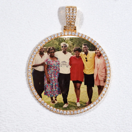 MEDIUM 3D CIRCLE CUSTOM PICTURE PENDANT