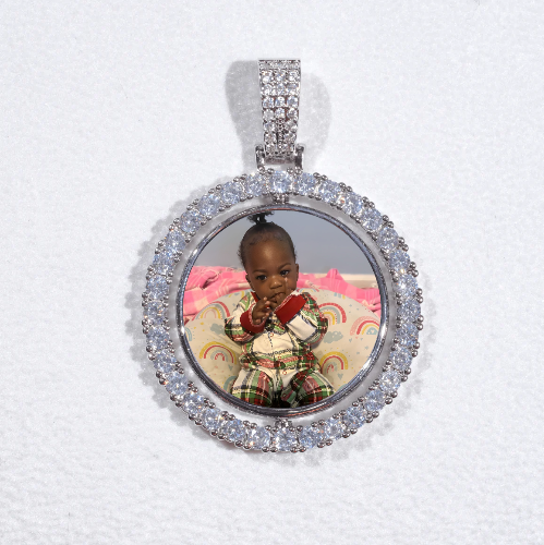 3D Spinning 2-Faced Custom Picture Pendant