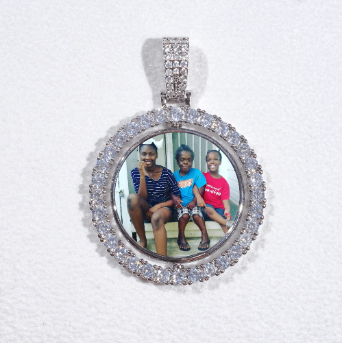 3D Spinning 2-Faced Custom Picture Pendant