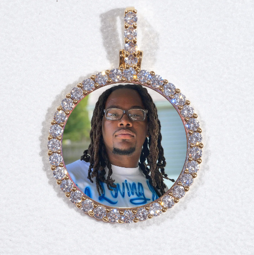 3D CIRCLE CUSTOM PICTURE PENDANT SMALL SIZE