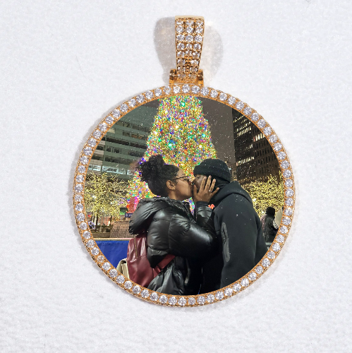 MEDIUM 3D CIRCLE CUSTOM PICTURE PENDANT