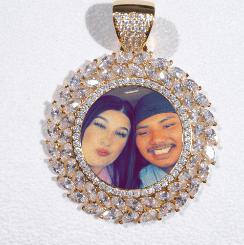 Large 3D Wheat Ear Custom Picture Pendant