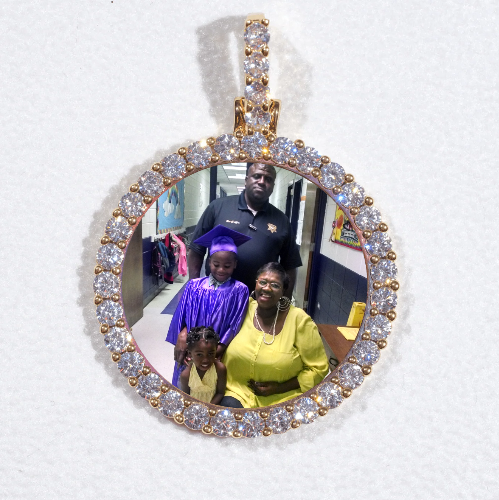 3D CIRCLE CUSTOM PICTURE PENDANT SMALL SIZE