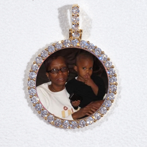 3D CIRCLE CUSTOM PICTURE PENDANT SMALL SIZE