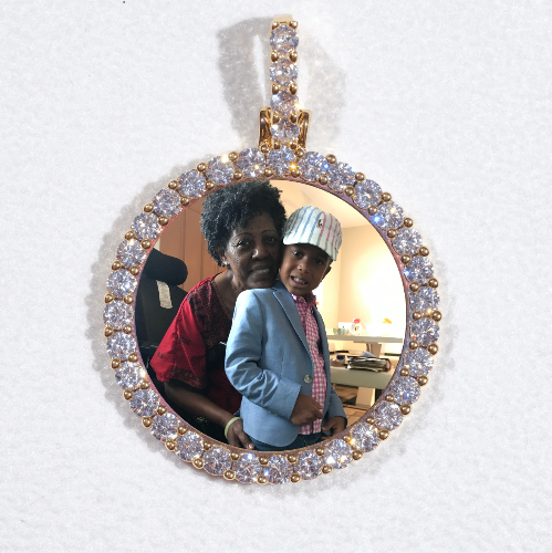3D CIRCLE CUSTOM PICTURE PENDANT SMALL SIZE