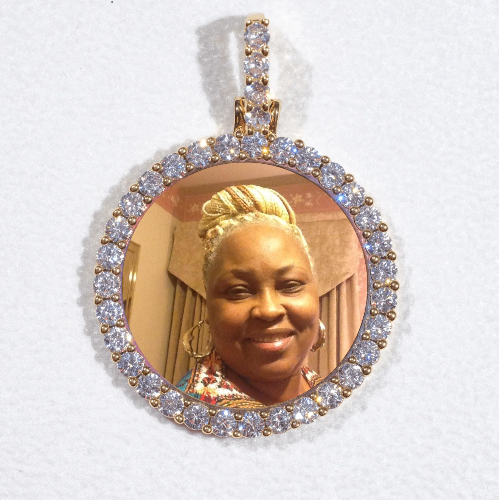 3D CIRCLE CUSTOM PICTURE PENDANT SMALL SIZE