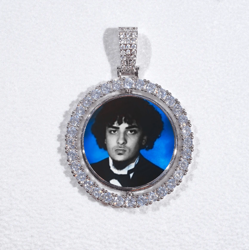 3D Spinning 2-Faced Custom Picture Pendant