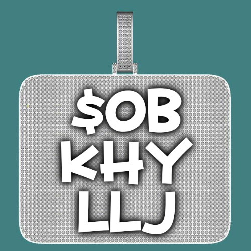 CUSTOM LETTER NECKLACE 3D BIG SQUARE