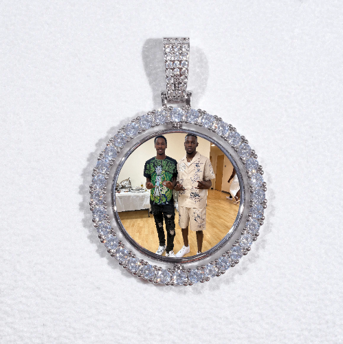 3D Spinning 2-Faced Custom Picture Pendant