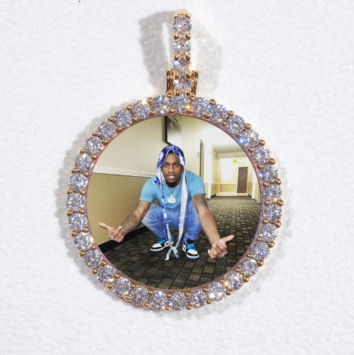 3D CIRCLE CUSTOM PICTURE PENDANT SMALL SIZE