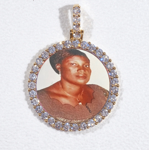 3D CIRCLE CUSTOM PICTURE PENDANT SMALL SIZE