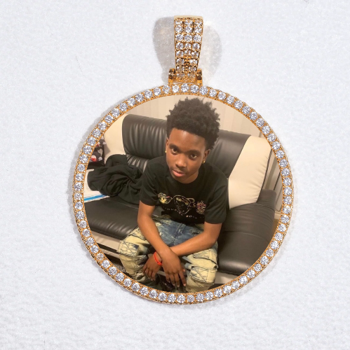 MEDIUM 3D CIRCLE CUSTOM PICTURE PENDANT