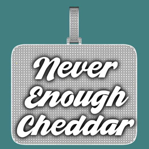 CUSTOM LETTER NECKLACE 3D BIG SQUARE