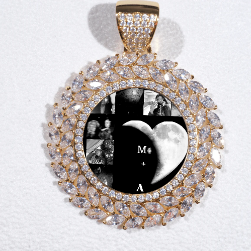 Large 3D Wheat Ear Custom Picture Pendant