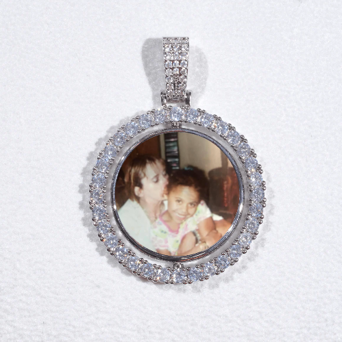 3D Spinning 2-Faced Custom Picture Pendant