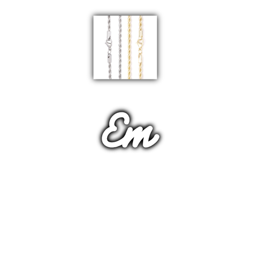 Script Custom Letter Necklace