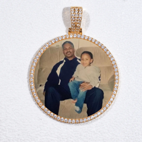 MEDIUM 3D CIRCLE CUSTOM PICTURE PENDANT