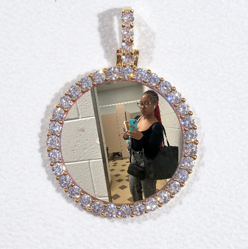 3D CIRCLE CUSTOM PICTURE PENDANT SMALL SIZE